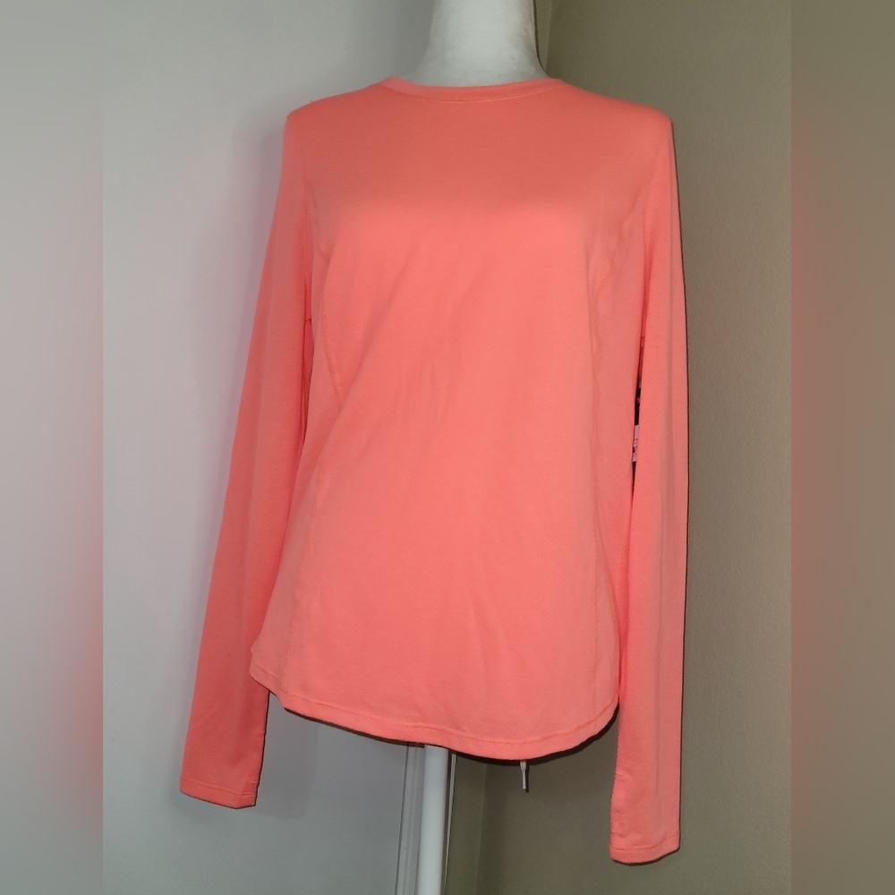 Avia Performance Tee, Orange  Long Sleeves Shirt Top Size Small (4-6)